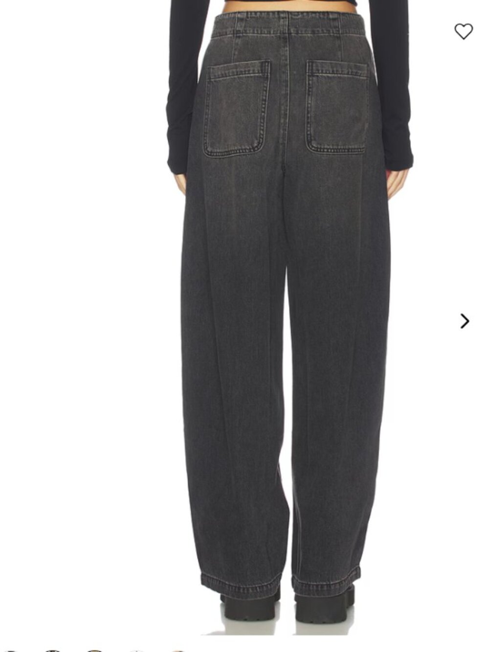Pistola Lottie Barrel Jeans Zen Wash Size 28 NWT High Rise Bowed Leg Sold Out - Picture 5 of 10